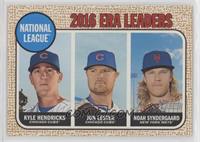 League Leaders - Kyle Hendricks, Jon Lester, Noah Syndergaard #/25