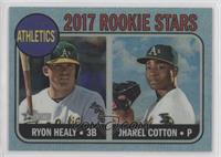 Rookie Stars - Ryon Healy, Jharel Cotton #/68