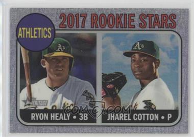 2017 Topps Heritage - [Base] - Chrome Rookie Stars Purple Refractor #199 - Rookie Stars - Ryon Healy, Jharel Cotton