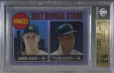 2017 Topps Heritage - [Base] - Chrome Rookie Stars Purple Refractor #214 - Tyler Austin, Aaron Judge [BGS 9.5 GEM MINT]