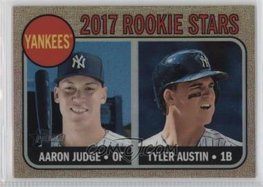 2017 Topps Heritage - [Base] - Chrome Rookie Stars Refractor #214 - Rookie Stars - Aaron Judge, Tyler Austin /568