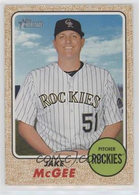 2017 Topps Heritage - [Base] - Gray Back #349 - Jake McGee /10