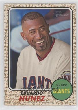 2017 Topps Heritage - [Base] - Gray Back #44 - Eduardo Nunez /10