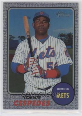 2017 Topps Heritage - [Base] - Hot Box Chrome Purple Refractor #THC-406 - Yoenis Cespedes