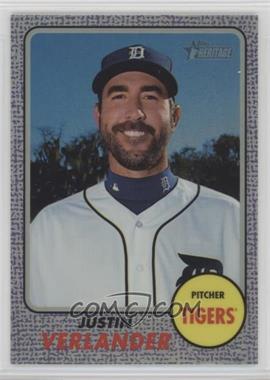 2017 Topps Heritage - [Base] - Hot Box Chrome Purple Refractor #THC-417 - Justin Verlander