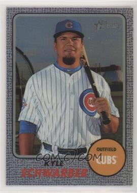 2017 Topps Heritage - [Base] - Hot Box Chrome Purple Refractor #THC-423 - Kyle Schwarber