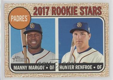 2017 Topps Heritage - [Base] #16 - Rookie Stars - Manny Margot, Hunter Renfroe