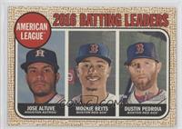 League Leaders - Dustin Pedroia, Mookie Betts, Jose Altuve