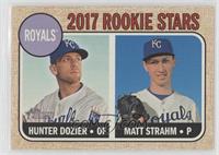 Rookie Stars - Hunter Dozier, Matt Strahm