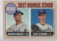 Rookie Stars - Hunter Dozier, Matt Strahm