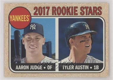 2017 Topps Heritage - [Base] #214.1 - Rookie Stars - Aaron Judge, Tyler Austin