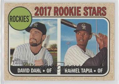 2017 Topps Heritage - [Base] #258 - Rookie Stars - David Dahl, Raimel Tapia