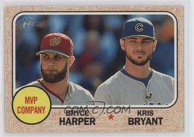 2017 Topps Heritage - [Base] #263 - MVP Company (Bryce Harper, Kris Bryant)