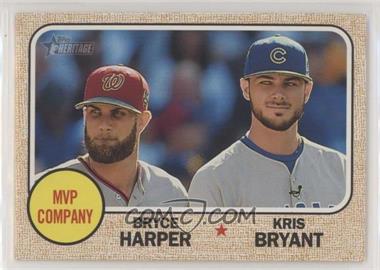 2017 Topps Heritage - [Base] #263 - MVP Company (Bryce Harper, Kris Bryant)