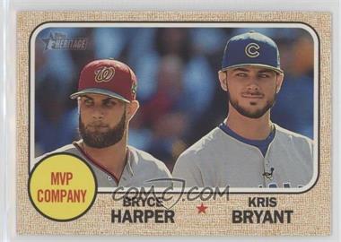 2017 Topps Heritage - [Base] #263 - MVP Company (Bryce Harper, Kris Bryant)