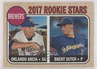 Rookie Stars - Orlando Arcia, Brent Suter