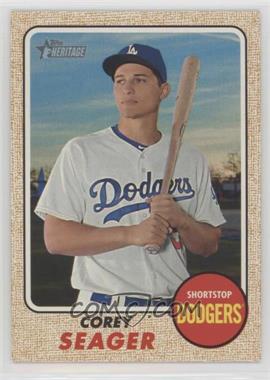 2017 Topps Heritage - [Base] #440.4 - SP - Error Variation - Corey Seager (No Trophy on Front, Birthdate April 4, 1989)