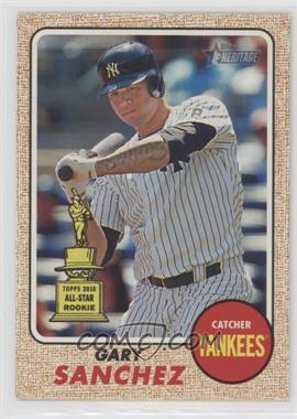 2017 Topps Heritage - [Base] #444.2 - SP - Action Variation - Gary Sanchez