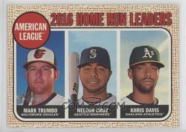 2017 Topps Heritage - [Base] #6 - League Leaders - Mark Trumbo, Nelson Cruz, Khris Davis