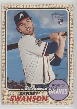 2017 Topps Heritage - [Base] #76.2 - SP - Rookie Variation - Dansby Swanson