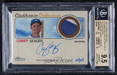 2017 Topps Heritage - Clubhouse Collection Autograph Relics #CCAR-CSE - Corey Seager /25 [BGS 9.5 GEM MINT]
