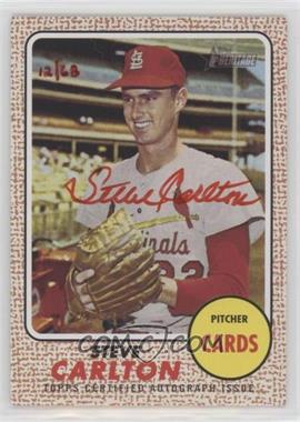 2017 Topps Heritage - Real One Autographs - Red Ink #ROA-SC - Steve Carlton /68