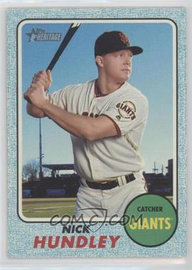 2017 Topps Heritage High Number - [Base] - Blue Border #525 - Nick Hundley