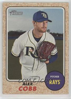 2017 Topps Heritage High Number - [Base] - Bright Yellow Back #704 - Alex Cobb /25