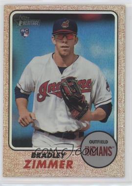 2017 Topps Heritage High Number - [Base] - Chrome Refractor #THC-576 - Bradley Zimmer /568