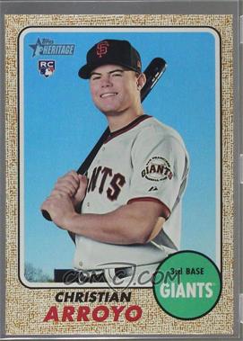 2017 Topps Heritage High Number - [Base] #508.2 - SP - Team Color Variation - Christian Arroyo (Giants in White)