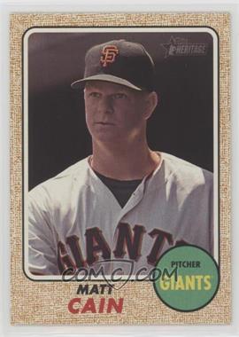 2017 Topps Heritage High Number - [Base] #604 - Matt Cain