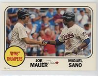 Miguel Sano, Joe Mauer #/49