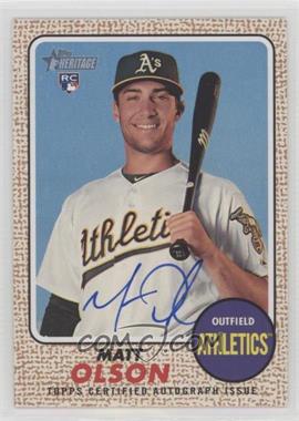 2017 Topps Heritage High Number - Real One Autographs #ROA-MO - Matt Olson