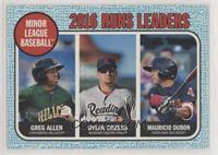 League Leaders - Mauricio Dubon, Greg Allen, Dylan Cozens #/99