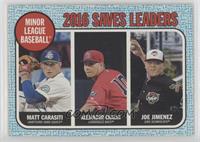 League Leaders - Alejandro Chacin, Joe Jimenez, Matt Carasiti #/99