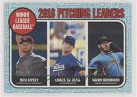 League Leaders - Shawn Morimando, Ben Lively, Chase De Jong #/99