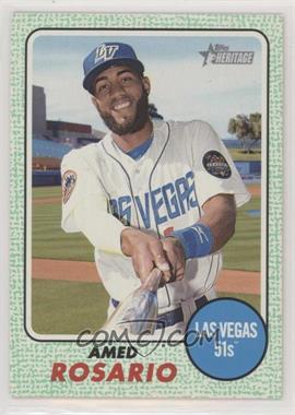2017 Topps Heritage Minor League Edition - [Base] - Green #1 - Base - Amed Rosario /50