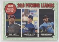 League Leaders - Shawn Morimando, Ben Lively, Chase De Jong #/50