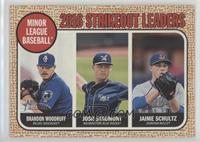 League Leaders - Jaime Schultz, Brandon Woodruff, Josh Staumont