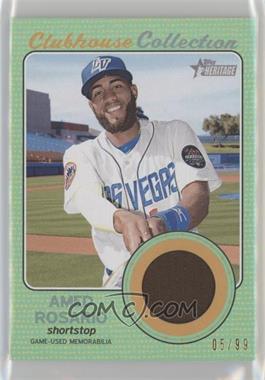 2017 Topps Heritage Minor League Edition - Clubhouse Collection Relics - Green #CCR-AR - Amed Rosario /99