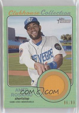 2017 Topps Heritage Minor League Edition - Clubhouse Collection Relics - Green #CCR-AR - Amed Rosario /99