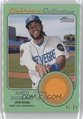 2017 Topps Heritage Minor League Edition - Clubhouse Collection Relics - Green #CCR-AR - Amed Rosario /99