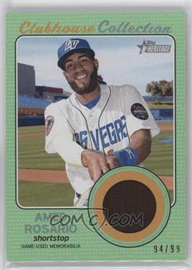 2017 Topps Heritage Minor League Edition - Clubhouse Collection Relics - Green #CCR-AR - Amed Rosario /99