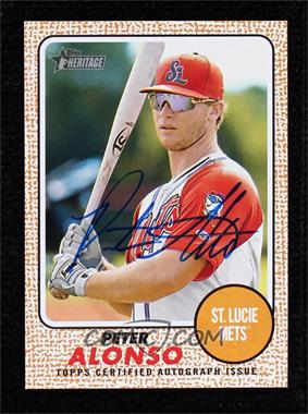 2017 Topps Heritage Minor League Edition - Real One Autographs #ROA-PA - Peter Alonso