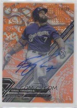 2017 Topps High Tek - [Base] - Orange Magma Diffractor Autographs #HT-ET - Eric Thames /25