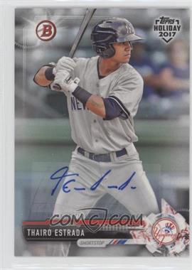 2017 Topps Holiday Bowman - [Base] - Autographs #TH-TE - Thairo Estrada /99