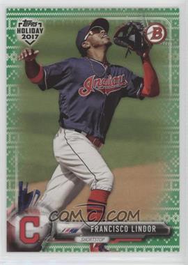 2017 Topps Holiday Bowman - [Base] - Green Holiday Sweater #TH-FL - Francisco Lindor /99