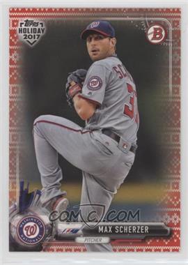 2017 Topps Holiday Bowman - [Base] - Red Holiday Sweater #TH-MS - Max Scherzer /10