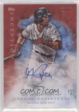 2017 Topps Inception - [Base] - Red #106 - Rookie Autographs - Andrew Benintendi /75