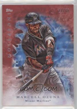 2017 Topps Inception - [Base] - Red #53 - Marcell Ozuna /75